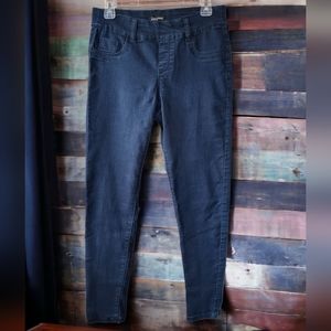 Suko Slip-On Navy Blue Denim Jeggings